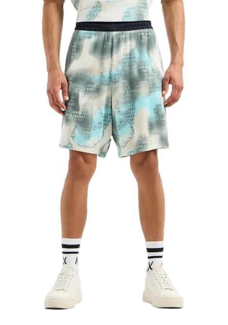 Shorts in tessuto waffle camou ARMANI EXCHANGE | Short | 3DZSLC ZJ86Z51AN